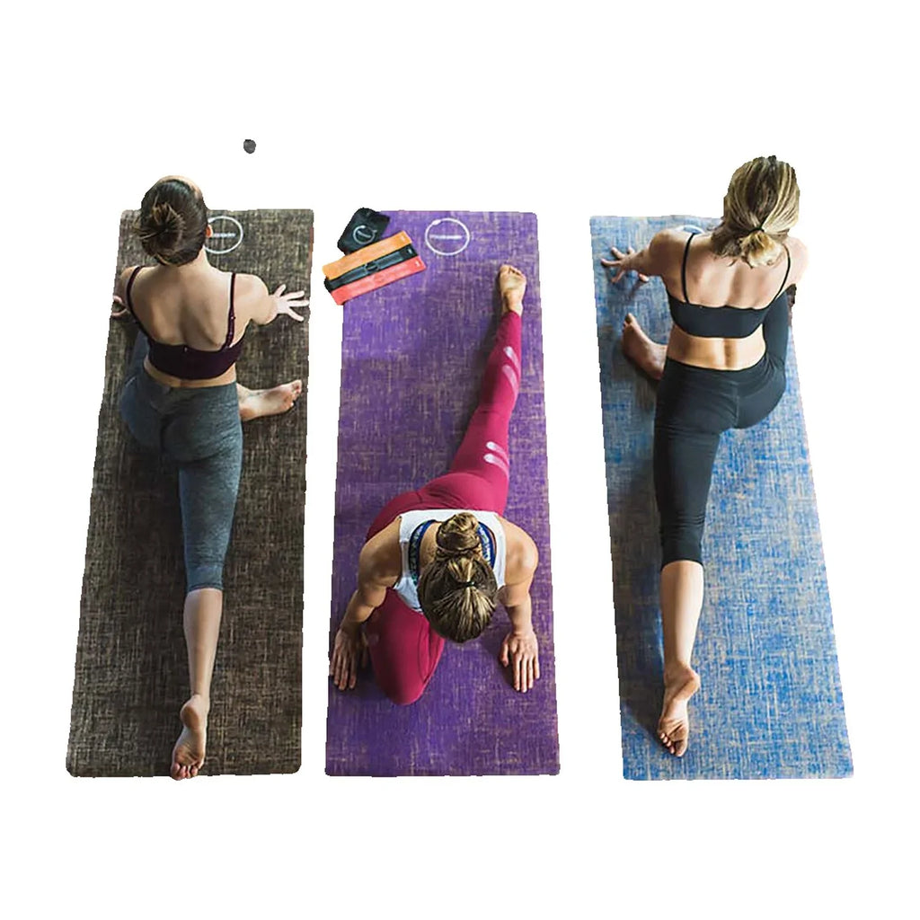 Fitccessory All Natural Jute/Hemp Premium Yoga Mat, Sweat Grip Mat, Brown, 5mm Thick, Great Grip for Home Yoga, Pilates, Floor & Fitness Workouts