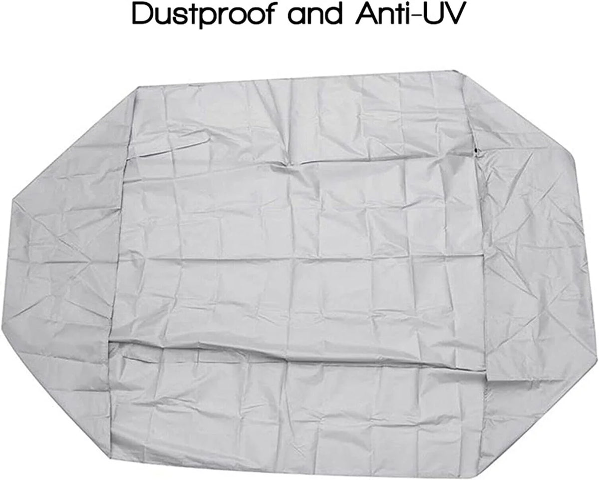 Durable Waterproof Dustproof Boat Cover Air-filled Boat Dinghy Cover Silver Grey