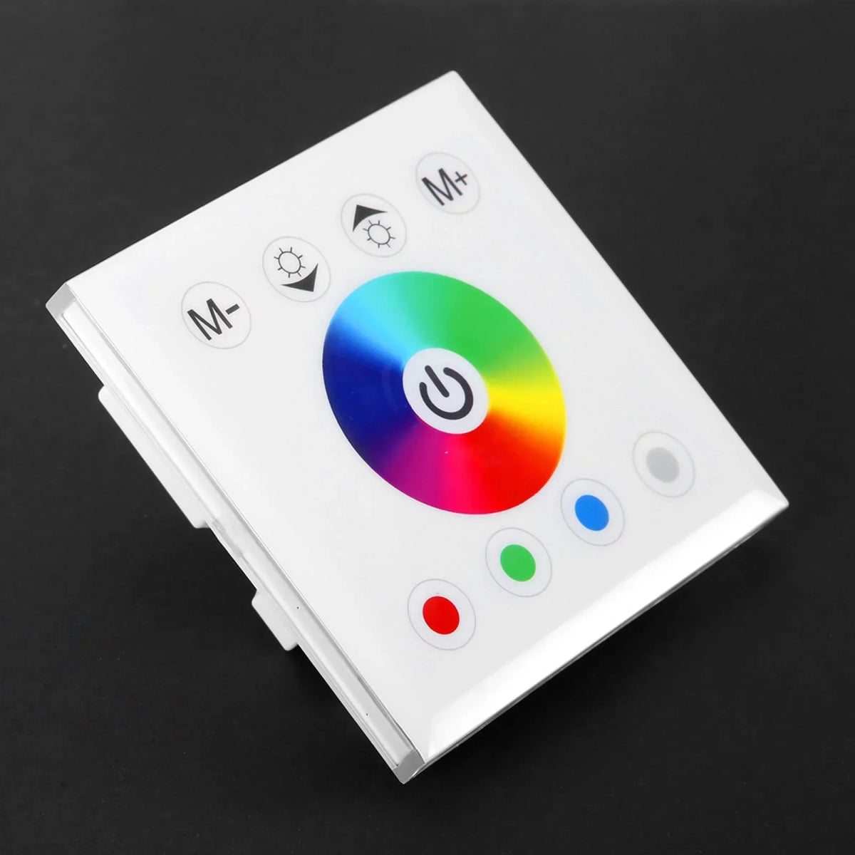 Ftory LED Touch Panel Controller - Wall Mounted Colorful RGBW LED Touch Panel Controller Dimmer Switch for LED Strip Light(white)