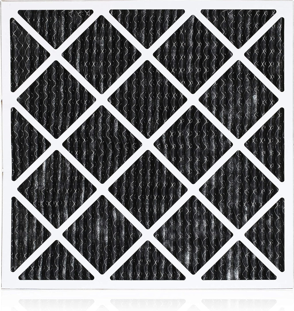 Filterbuy 16x20x1 MERV 8 Odor Eliminator Pleated HVAC AC Furnace Air Filters with Activated Carbon (12-Pack)