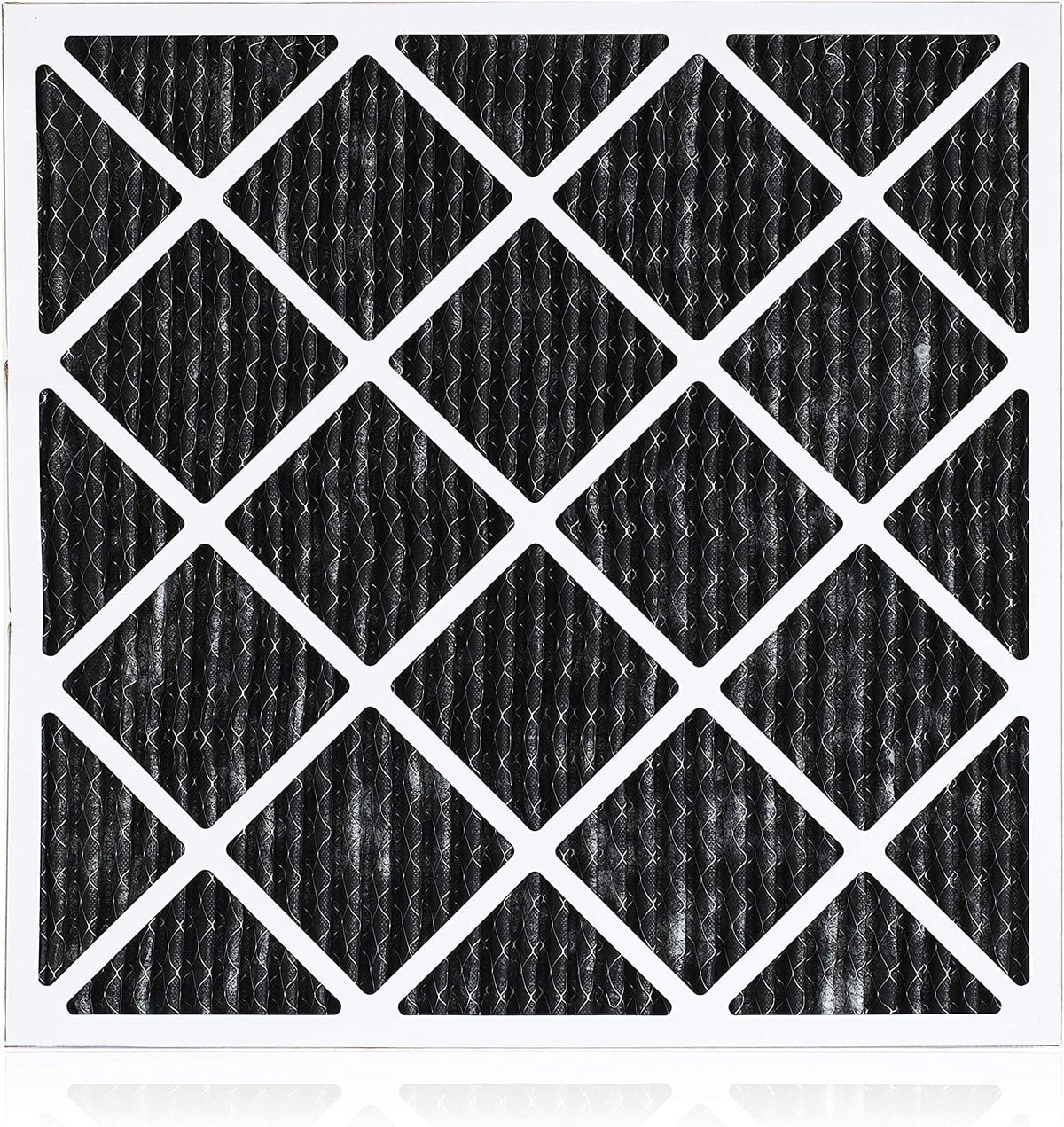 Filterbuy 14x18x1 MERV 8 Odor Eliminator Pleated HVAC AC Furnace Air Filters with Activated Carbon (2-Pack)