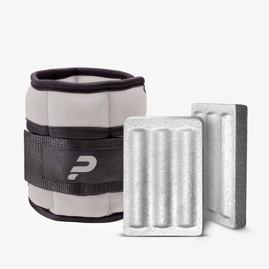 Power Wearhouse Comfortable & With 'Cooling Technology' Power Wrist-Ankle Weights, Gray, 2 x 2.5lbs