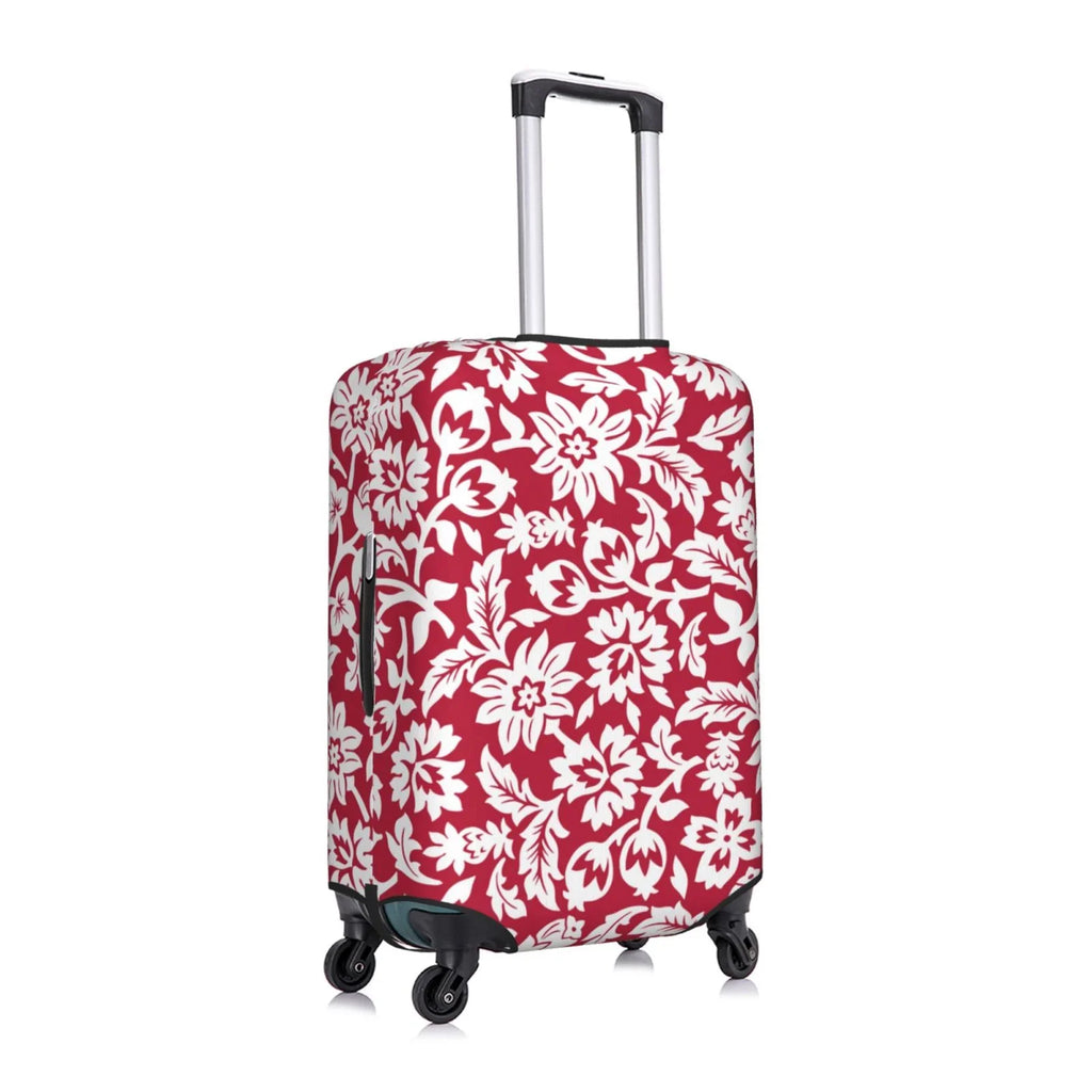 Bingfone Red Flowers Luggage Cover Washable Suitcase Cover Protector Anti-Scratch Suitcase Cover Fits 18-32 Inch Luggage