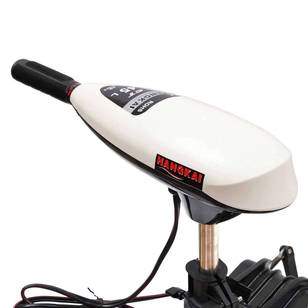 HANGKAI 12V 45LBS Electric Boat Motor Outboard Trolling Motor Engine Heavy Duty