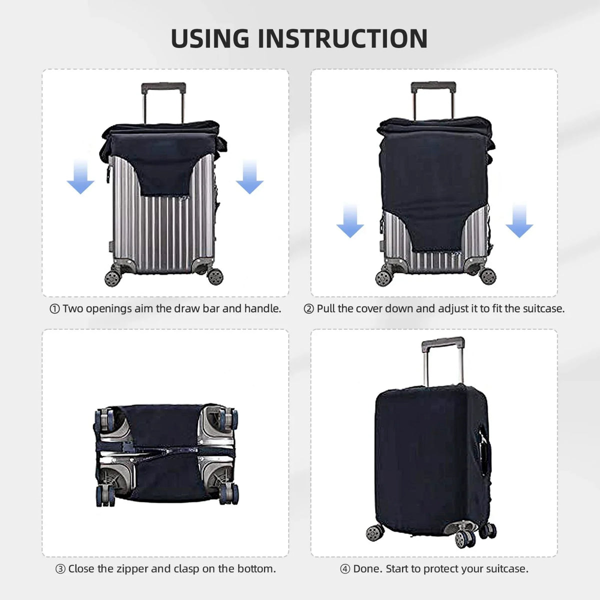 Bingfone Red Flowers Luggage Cover Washable Suitcase Cover Protector Anti-Scratch Suitcase Cover Fits 18-32 Inch Luggage