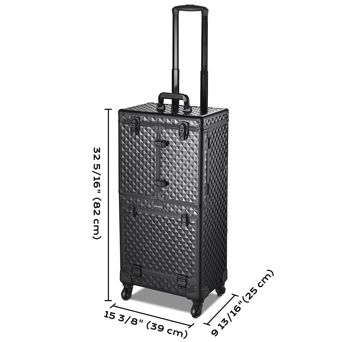 Byootique Rolling Makeup Case Trolley Cosmetic Organizer Hair Stylist Salon