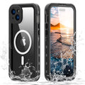 ELEHOLD for iPhone 15 Plus Waterproof Case, Built-in Screen Protector Full-Body Rugged Shockproof Military Drop Proof IP68 Underwater Heavy Duty Magnetic Case for iPhone 15 Plus - 6.7inch,Black