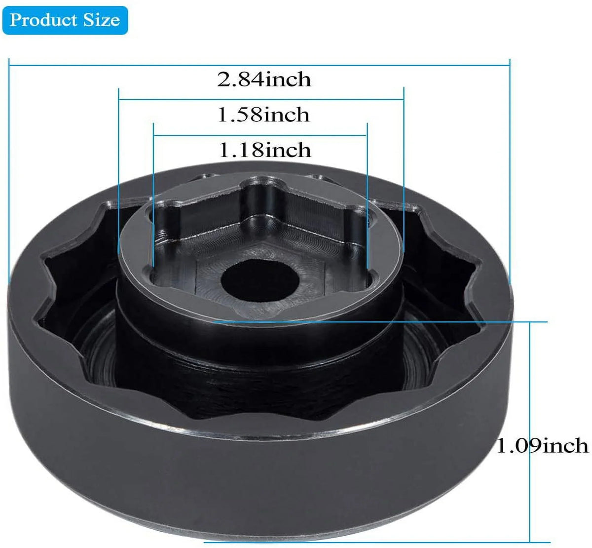 Front Rear Wheel Axle Nut Socket Tool for Ducati Motorcycle ATVs Super Bike 1098 1198 1199 Panigale Multistrada Diavel (30mm + 55mm)