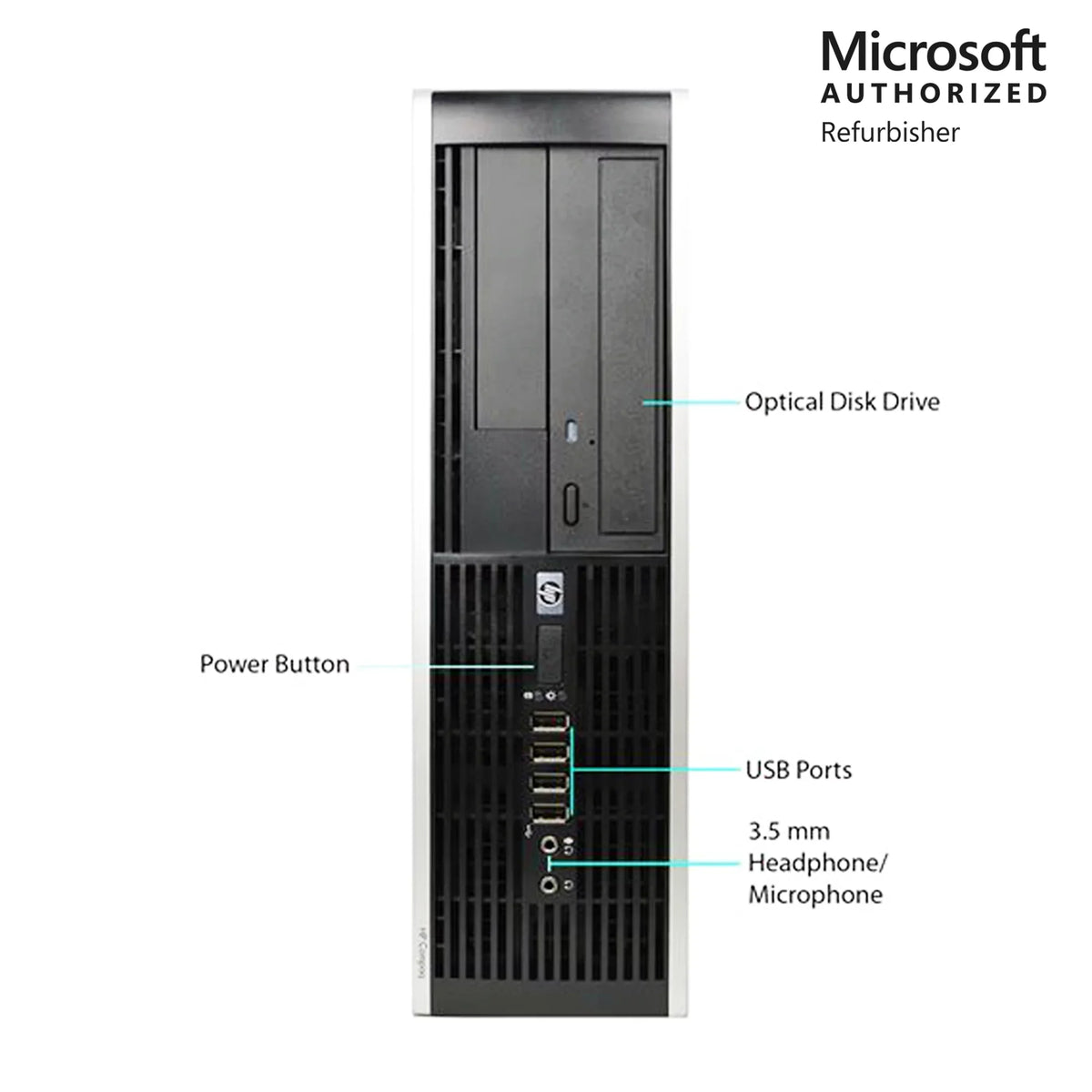 Hp Elite 8100 SFF Core i5 3.2Ghz Desktop Computer PC 4GB RAM 160Gb SSD WiFi Windows 10 Home - 1 Year Warranty