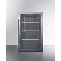 32.5 x 19 x 17 in. Shallow Depth Outdoor Refrigerator, Black Cabinet