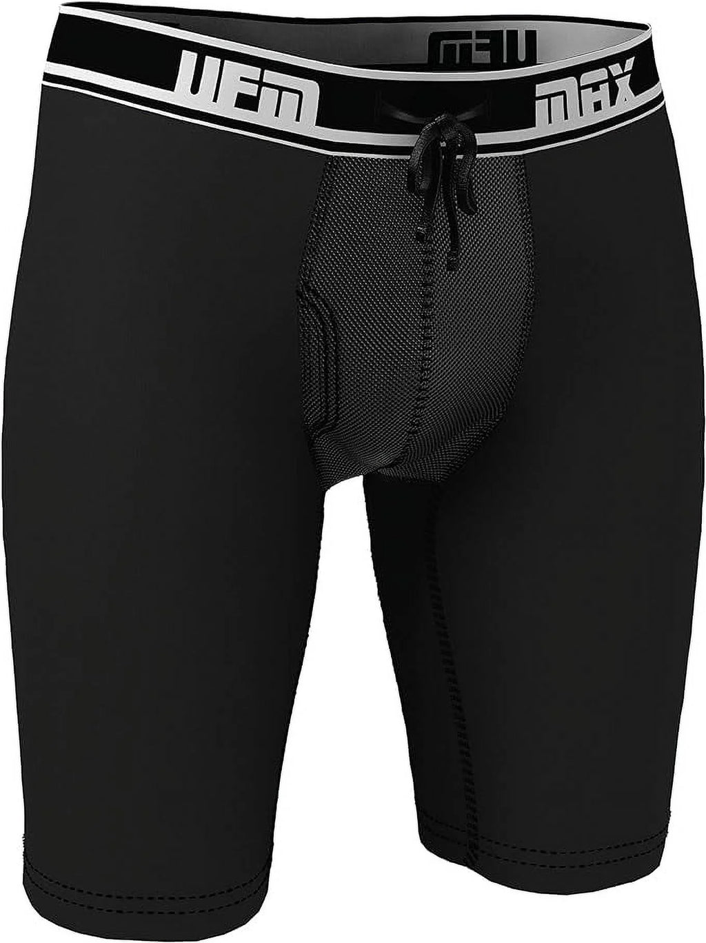 UFM 9” Polyester Boxer Briefs Adj Support Pouch Underwear MAX Support Gen 3.1 Black