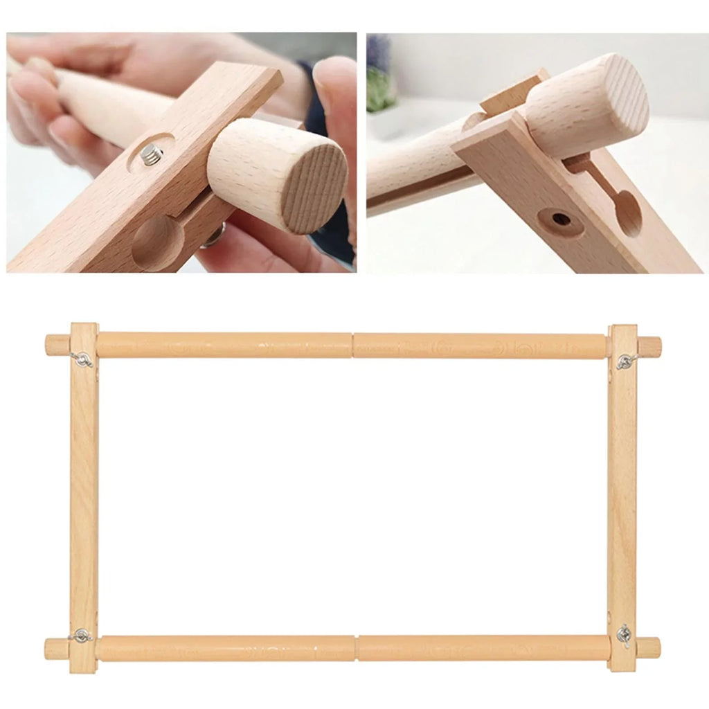 Tapestry Scroll Universal Embroidery Needlework Frame Holder Cross Stitch DIY Sewing Hoop for Coat