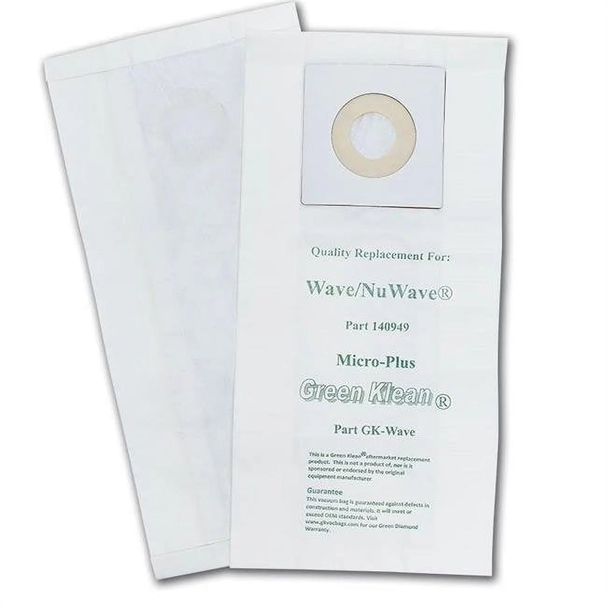 SOP Green Klean Windsor NuWave, Wave & Ivacuum 34 Wide Area Vacuum Bags, 100 Bags (GK-Wave)